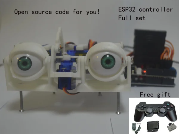 PS2 제어 로봇 눈 SG90 3D 로봇 눈 프레임 Arduino 로봇 DIY 오픈 소스 코드 ESP32/UNO 프로그래밍 가능 로봇 스타터 - 이미지 8