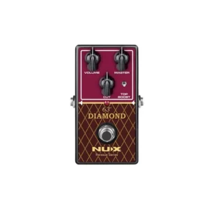 NUX 63' 다이아몬드 리이슈 페달: 레트로 록앤롤 사운드를 위한 클래식 VOX AC 30 리바이벌 볼륨/마스터 노브 탑 부스트 토글
