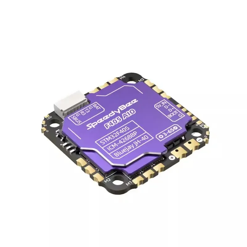 SpeedyBee F405 AIO 40A Bluejay 25.5x25.5 비행 컨트롤러(ICM-42688 자이로 SPA06-003 기압계 포함) - RC FPV 프리스타일 드론용 - 이미지 2