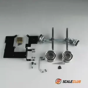 [C] 1/14 스케일클럽 프론트 액슬 언파워 액슬 메탈 언파워 브레이크 캘리퍼 타미야 레수 1 14 스케일 RC 트럭 부품 액세서리용