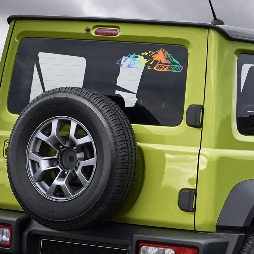 자동차 스티커 4x4 오프로드 산악 스티커 방수 비닐 필름 자동차 액세서리 PVC 자동차 외부 장식 - 이미지 3