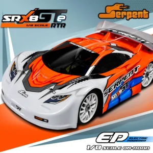 오렌지: 1:8 Serpent RC Car SRX8 GTE RTR 1/8 온로드 2.4GHz 전기 GT 자동차 4WD 브러시리스 모터 세트 원격 제어 자동차(배터리 없음)