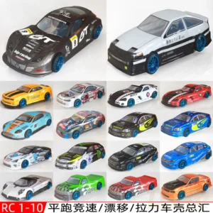 RC 1:10 온로드 드리프트카 도색 PVC 바디 쉘 190MM 195MM 200MM HSP 94123 94122 94103