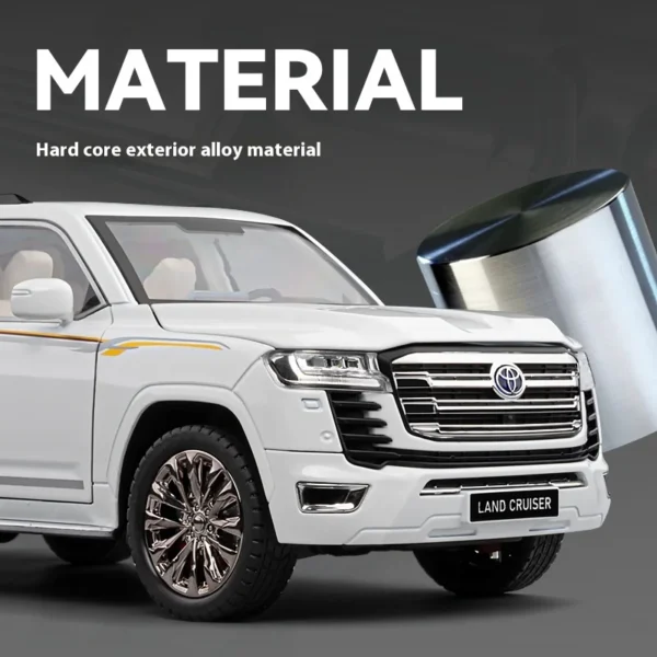1:18 도요타 랜드 크루저 LC300 SUV 합금 자동차 다이캐스트 모델 어린이 장난감 어린이 선물 생일 선물 소년용 트렌디 디스플레이 - 이미지 3