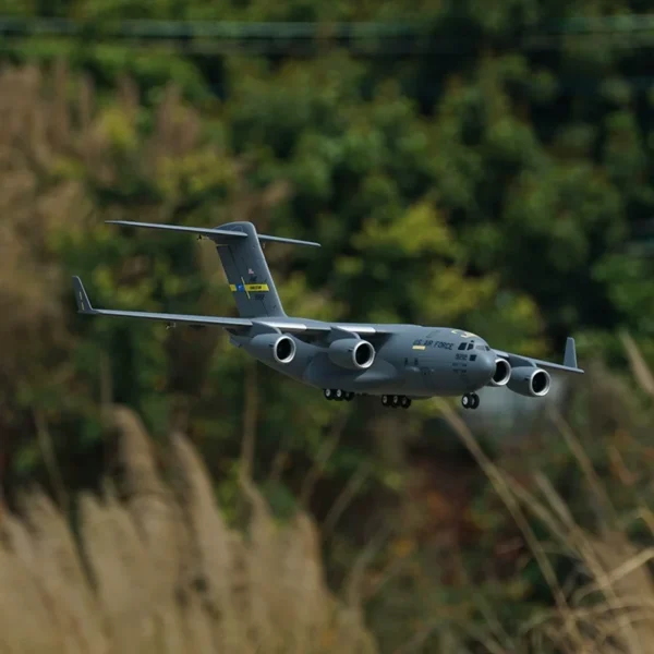 PNP XFly 쉰페이 40mm C-17 수송기 전동 RC 비행기 키덜트 고정익 모델 완구 - 이미지 2