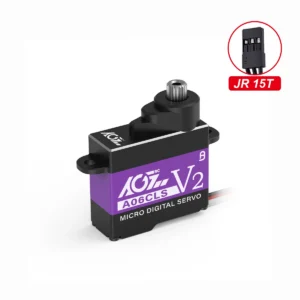 [A06CLS JR 15T] AGFRC A06CLS V2 CNC 20T HV 7g 티타늄 기어 3.0KG 0.052초 초고속 프로그래밍 가능 마이크로 서보 (미니카 GLR GLA MRZ 비행기용)