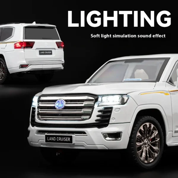 1:18 도요타 랜드 크루저 LC300 SUV 합금 자동차 다이캐스트 모델 어린이 장난감 어린이 선물 생일 선물 소년용 트렌디 디스플레이 - 이미지 5