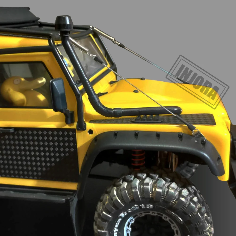INJORA RC 자동차 플라스틱 스노클 1/10 RC 크롤러 축 SCX10 90046 AXI03007 지프 랭글러 LC80 체로키 TRX4 수비수 - 이미지 2