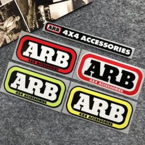 ARB 4X4 액세서리 경고 스티커 오프로드 반사 데칼 장식 자동차 창문 차체 오토바이 모터바이크 레이서