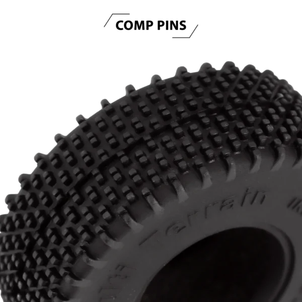 INJORA 컴프 핀 멀티 테라인 1.0 휠 타이어 55*20mm 1/18 1/24 RC카 Axial SCX24 TRX4M AX24 업그레이드용 (T1013) - 이미지 3