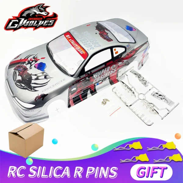 1/10 RC 카 바디 쉘 190/195/200mm 폭 PVC 257/260mm 휠베이스 드리프트 투어링 hsp 요코모 MST 타미야 - 이미지 9