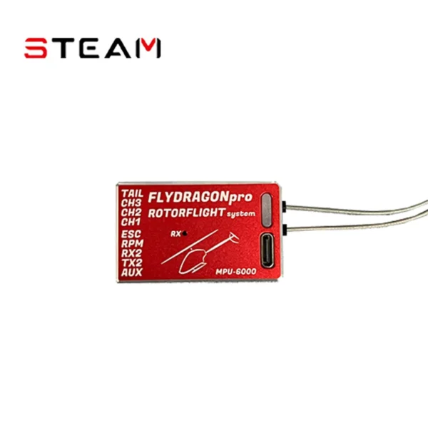 Steam FlyDragon RF PRO 헬기 자이로 탑재 Rotorflight FC 구조 내장 수신기 포함 - 이미지 2