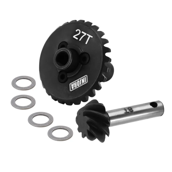 INJORA 오버드라이브 언더드라이브 스틸 헬리컬 액슬 기어 1/10 RC 크롤러 SCX10 II 90046 SCX10 III SCX10 Pro용 - 이미지 2