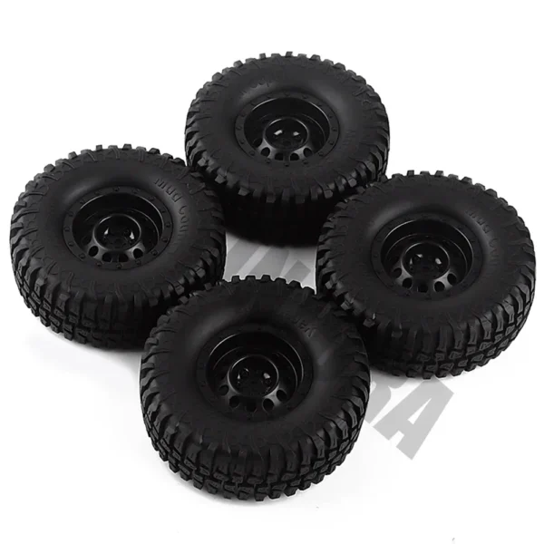 INJORA 1/10 RC 크롤러 카 Axial SCX10 90046 Tamiya CC01 D90 D110용 플라스틱 1.9인치 휠 림 타이어 4개 세트 - 이미지 4