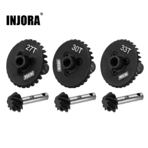 INJORA 오버드라이브 언더드라이브 스틸 헬리컬 액슬 기어 1/10 RC 크롤러 SCX10 II 90046 SCX10 III SCX10 Pro용