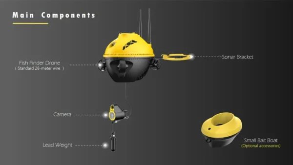 4K 카메라 256G GPS 4축 프로펠러 분리형 배터리 잠수 장비 탑재 F1 Pro 수중 ROV 드론 추적 - 이미지 8