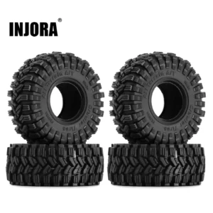 INJORA King Trekker 58*24mm 전지형 슈퍼 소프트 스티키 1.0 휠 타이어 (1/18 1/24 RC 크롤러 SCX24 AX24 TRX4M용) (T1017)