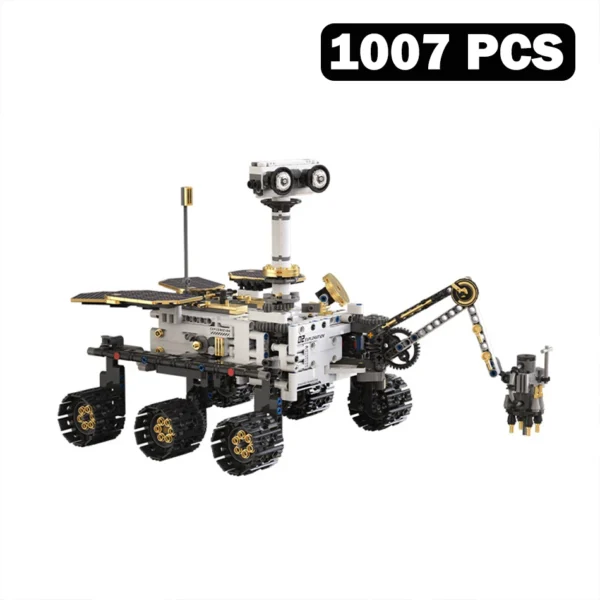 MOC 과학 기술 화성 탐사 로버 모델 조립 블록 브릭 키트 RC 프로그래밍 앱 교육용 장난감 어린이 선물 - 이미지 7