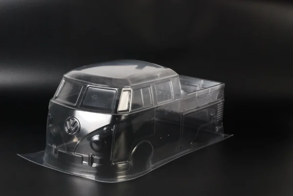 1/10 T1 밴 버스 픽업 RC PC 쉘 바디 190mm 너비 라이트 컵 투명 무도장 드리프트 바디 RC hsp hpi trax mst Tamiya용 - 이미지 5