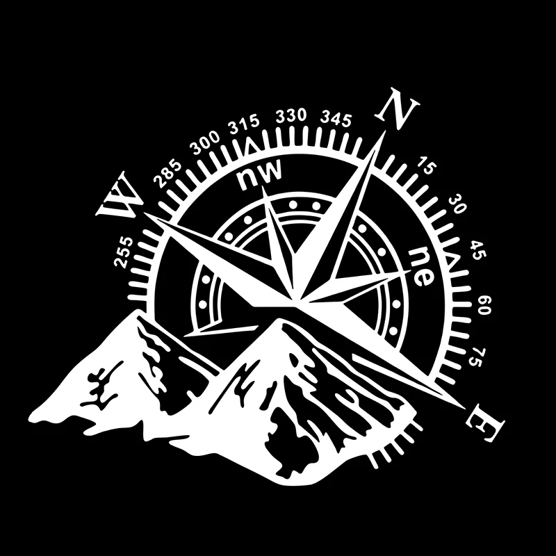 비닐 데칼 산 나침반 자동차 스티커 방수 자동차 장식 니바 SUV 4X4 오프로드 후면 창문용 - 이미지 10