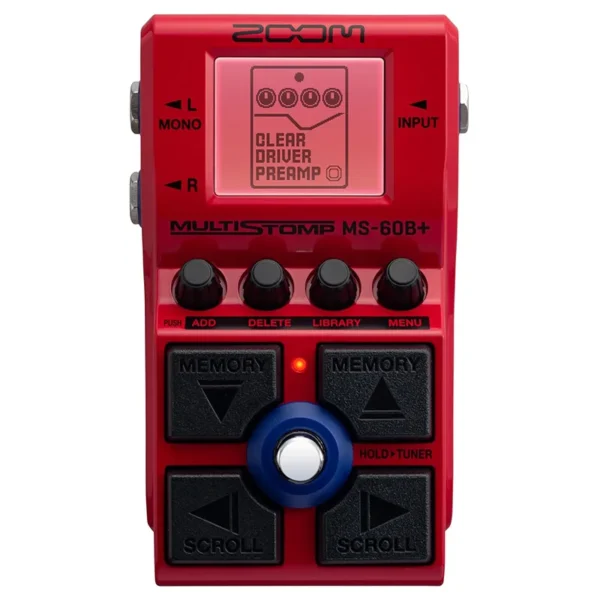 줌 MS-60B+ 베이스 이펙트 페달 95+ 효과 앰프 모델 코러스 리버브 스테레오 지원