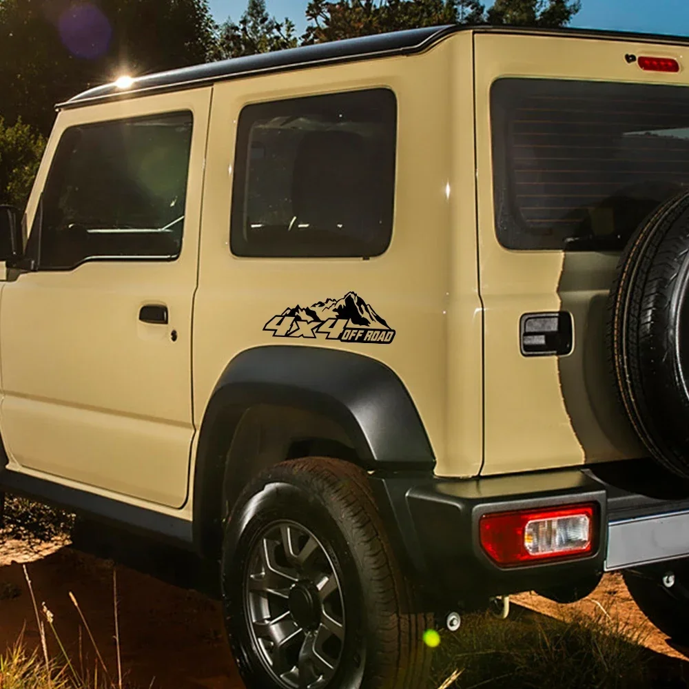 자동차 스티커 4x4 오프로드 산악 스티커 방수 비닐 필름 자동차 액세서리 PVC 자동차 외부 장식 - 이미지 4