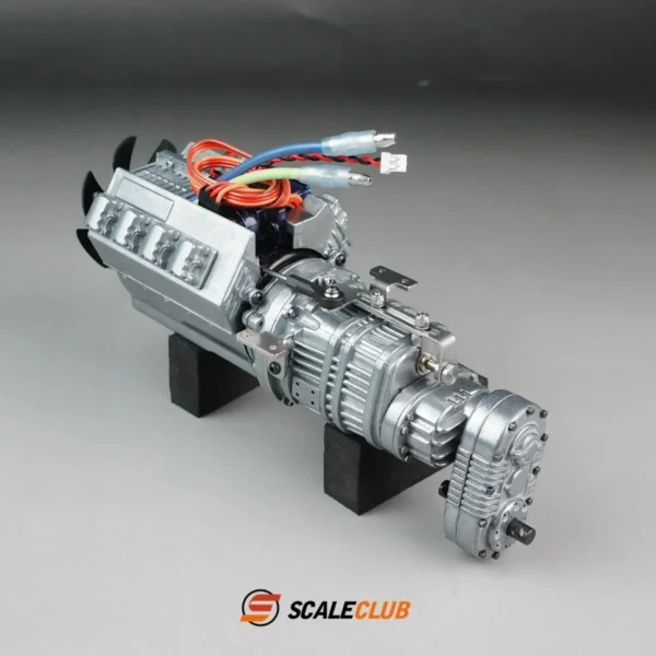 스케일클럽 1/14 RC 3단 변속기 타미야 트랙터 트럭용 27T 35T 모터 부품 - 이미지 7