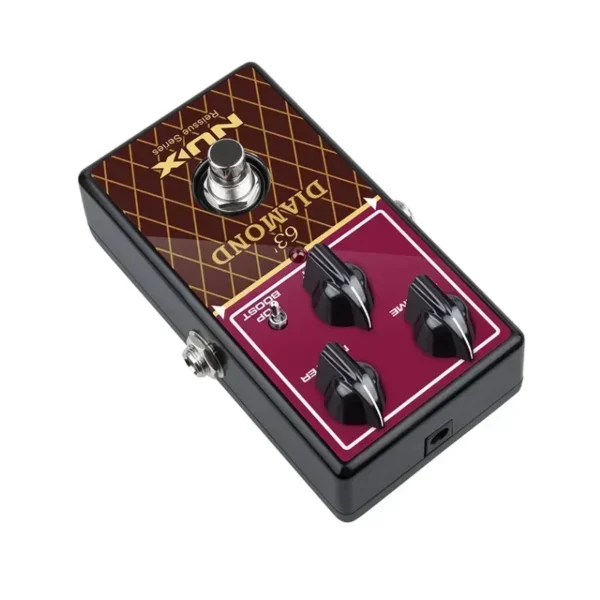 NUX 63' 다이아몬드 리이슈 페달: 레트로 록앤롤 사운드를 위한 클래식 VOX AC 30 리바이벌 볼륨/마스터 노브 탑 부스트 토글 - 이미지 3