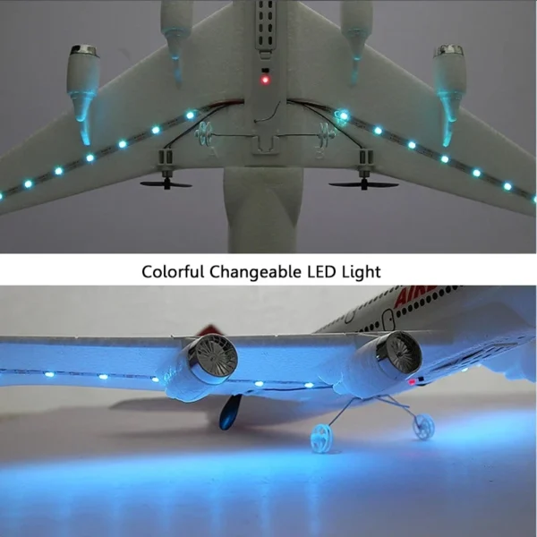 에어버스 A380 RC 비행기 2.4G 고정익 보잉 747 원격 조종 항공기 야외 RC 비행기 모델 장난감 어린이 소년용 - 이미지 2