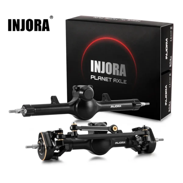 1/24 Axial SCX24용 INJORA +4mm 플래닛 액슬(더블 조인트 샤프트 및 황동 스티어링 너클 포함)