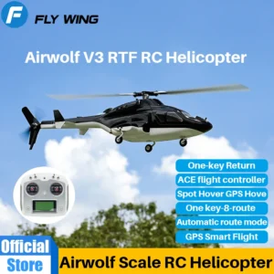 플라이윙 에어울프 V3 스케일 헬기 H2 ACE 450 GPS 원터치 리턴 6CH FW450 RC 헬리콥터