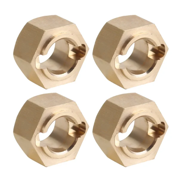 INJORA 황동 7mm 휠 육각형 두께 4/5/6mm 1/24 RC 크롤러 FMS FCX24 FCX18 업그레이드(FCX24 07)용 - 이미지 3