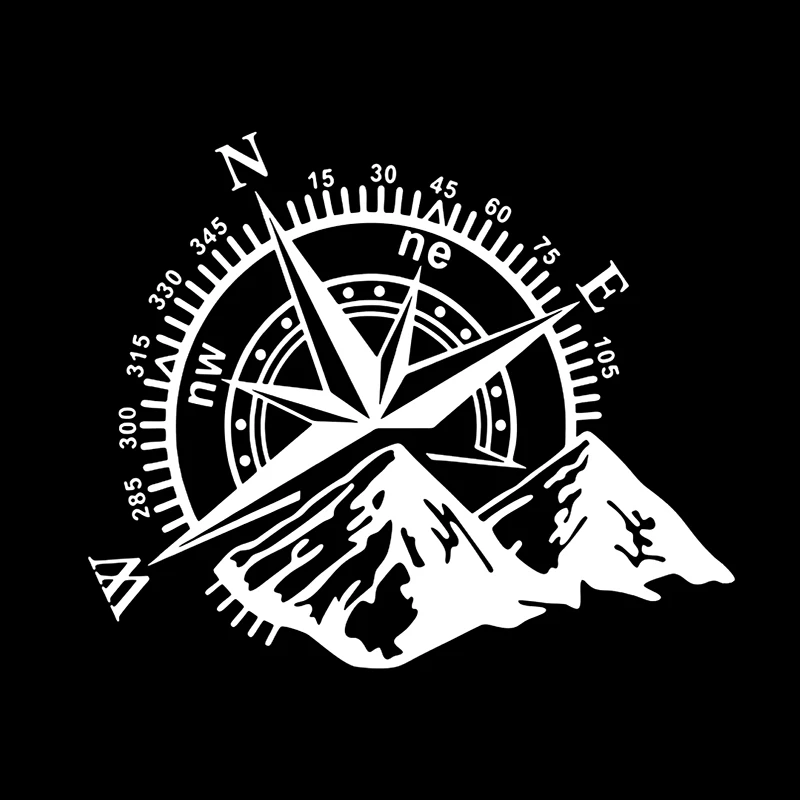 비닐 데칼 산 나침반 자동차 스티커 방수 자동차 장식 니바 SUV 4X4 오프로드 후면 창문용 - 이미지 11