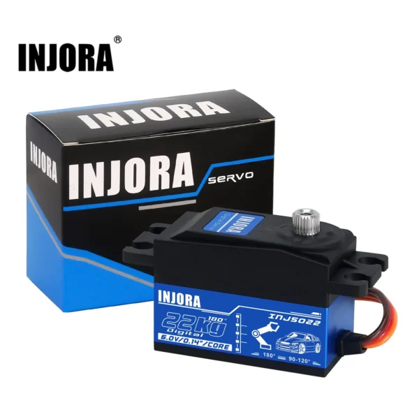 INJORA INJS022 22KG 1/10 RC 자동차 로봇 모델용 로우 프로파일 디지털 서보
