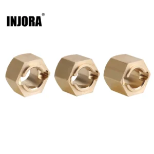 INJORA 황동 7mm 휠 육각형 두께 4/5/6mm 1/24 RC 크롤러 FMS FCX24 FCX18 업그레이드(FCX24 07)용