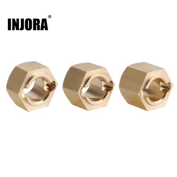 INJORA 황동 7mm 휠 육각형 두께 4/5/6mm 1/24 RC 크롤러 FMS FCX24 FCX18 업그레이드(FCX24 07)용