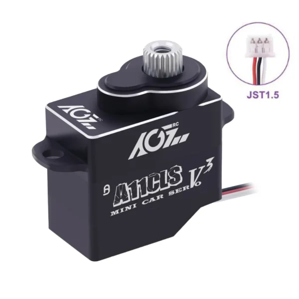 [A11CLS V3 JST] AGFRC 마이크로 디지털 서보 A11CLS V3 초고속 1.4KG 코어리스 프로그래밍 가능 모터 서보 1/28 1/27 1/24 1/18 미니 Z 자동차 보트용