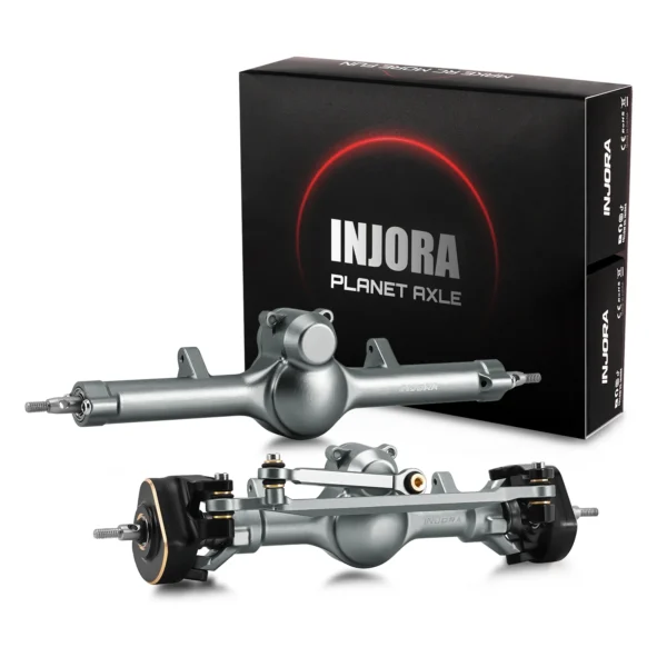 1/24 Axial SCX24용 INJORA +4mm 플래닛 액슬(더블 조인트 샤프트 및 황동 스티어링 너클 포함) - 이미지 8