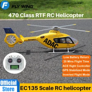 플라이윙 EC135 RC 헬기 ACE 제어 EC135 축소 헬기 470급 4엽 1:16 6CH