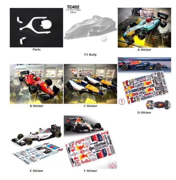 RC F1 GT 요코모 타미야 1/10 투명 바디 0.6mm - 이미지 5