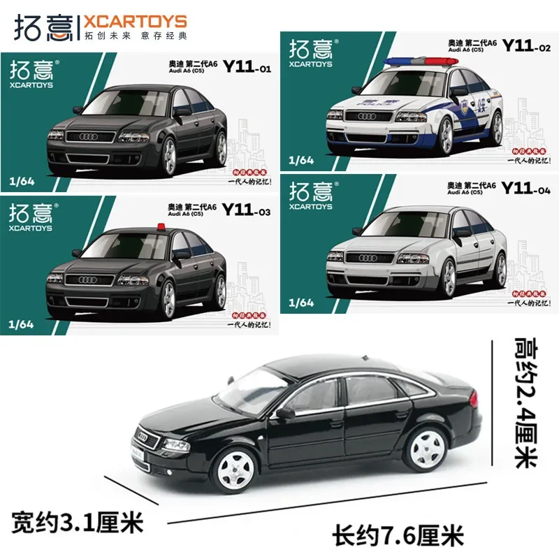 XCarToys 1/64 Audi Second-generation A6 (C5) Simulation Alloy Die-casting Car Model Kids Xmas Gift Toys for Boys