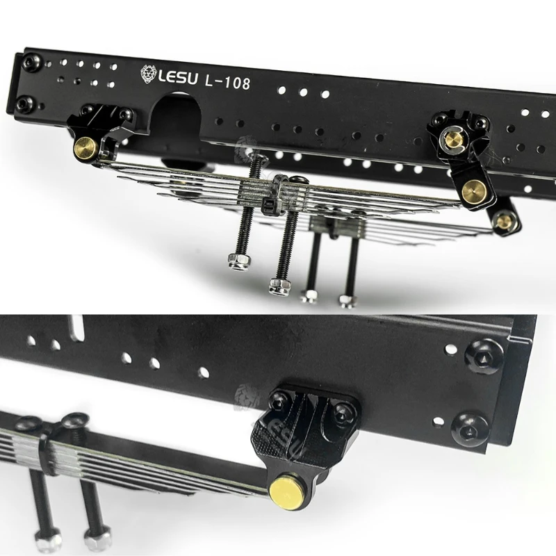 X-8011: RC 1/14 모델 트럭 파워 프론트 액슬 리프 스프링 프론트 서스펜션 LESU X-8011 타미야 1/14 RC 트랙터 트럭 부품 액세서리용 - 이미지 5