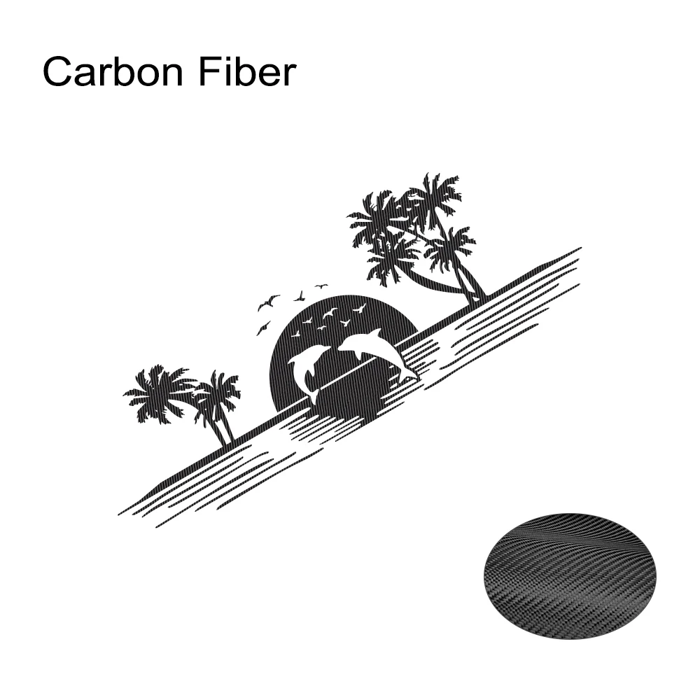 밴 캠퍼 말 운반차 캐러밴 RV 카고 그래픽 돌고래 수영 스타일링 장식 데칼 자동차 튜닝 액세서리용 자동차 스티커 - 이미지 8