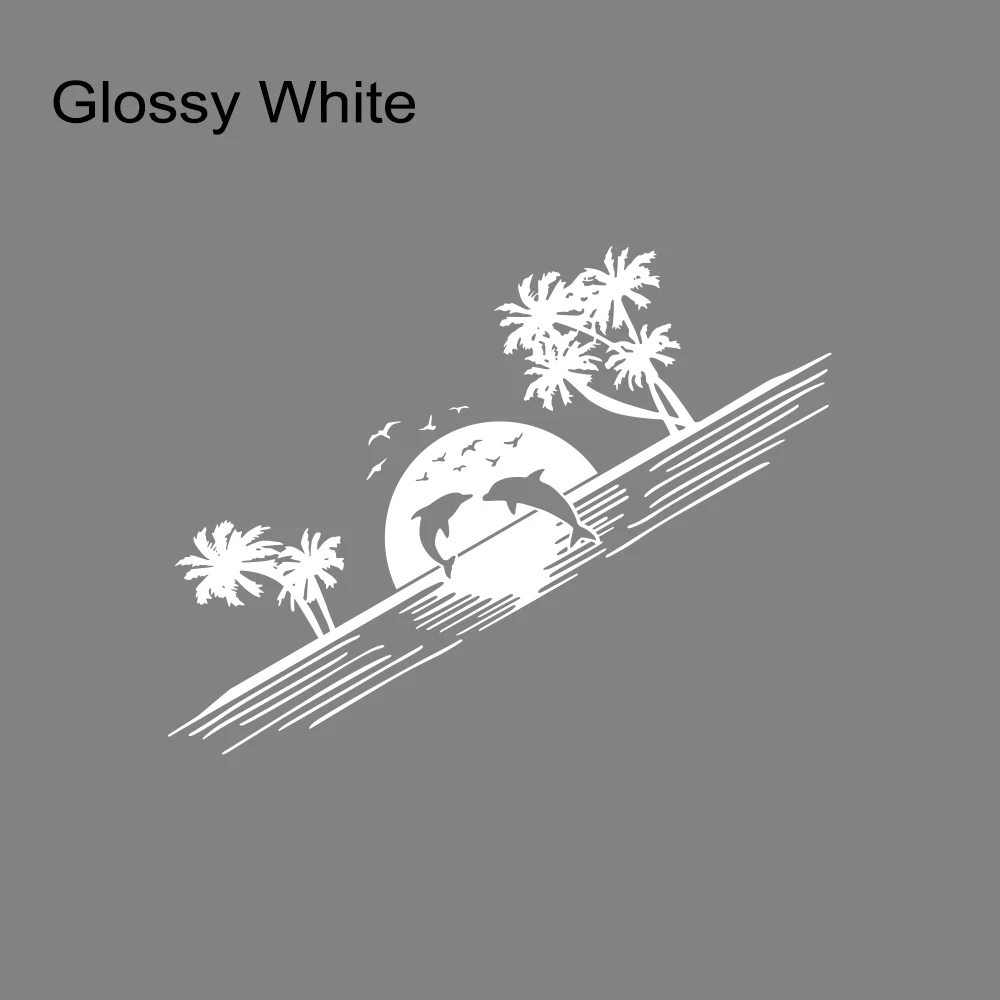 밴 캠퍼 말 운반차 캐러밴 RV 카고 그래픽 돌고래 수영 스타일링 장식 데칼 자동차 튜닝 액세서리용 자동차 스티커 - 이미지 10