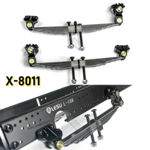 X-8011: RC 1/14 모델 트럭 파워 프론트 액슬 리프 스프링 프론트 서스펜션 LESU X-8011 타미야 1/14 RC 트랙터 트럭 부품 액세서리용