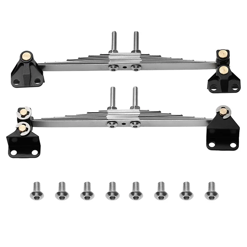 1/14 타미야 RC 트럭 스카니아 770S R620 볼보 벤츠 맨카용 금속 전면/후면 서스펜션 리프 스프링 플레이트 스프링 행거 1쌍 - 이미지 3