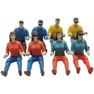 RC 비행기 차 트럭 보트 액세서리용 선글라스 조종사 피규어 랜덤 색상 1개