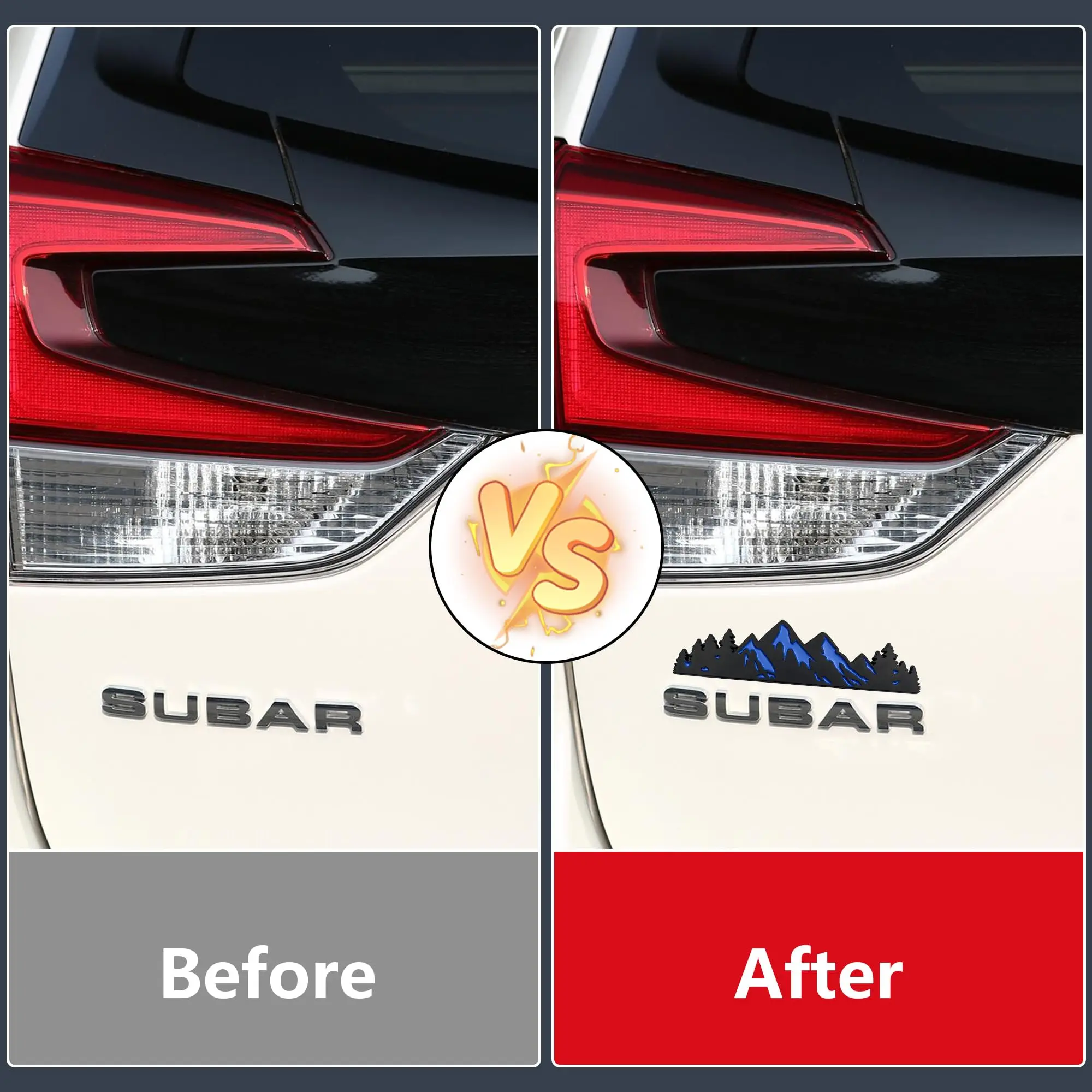 7인치 스노우 마운틴 트리 엠블럼 트렁크 테일게이트 마운틴 그래픽 배지는 자동차 트럭 레이싱 SUV 픽업 RV에 적합합니다. - 이미지 7