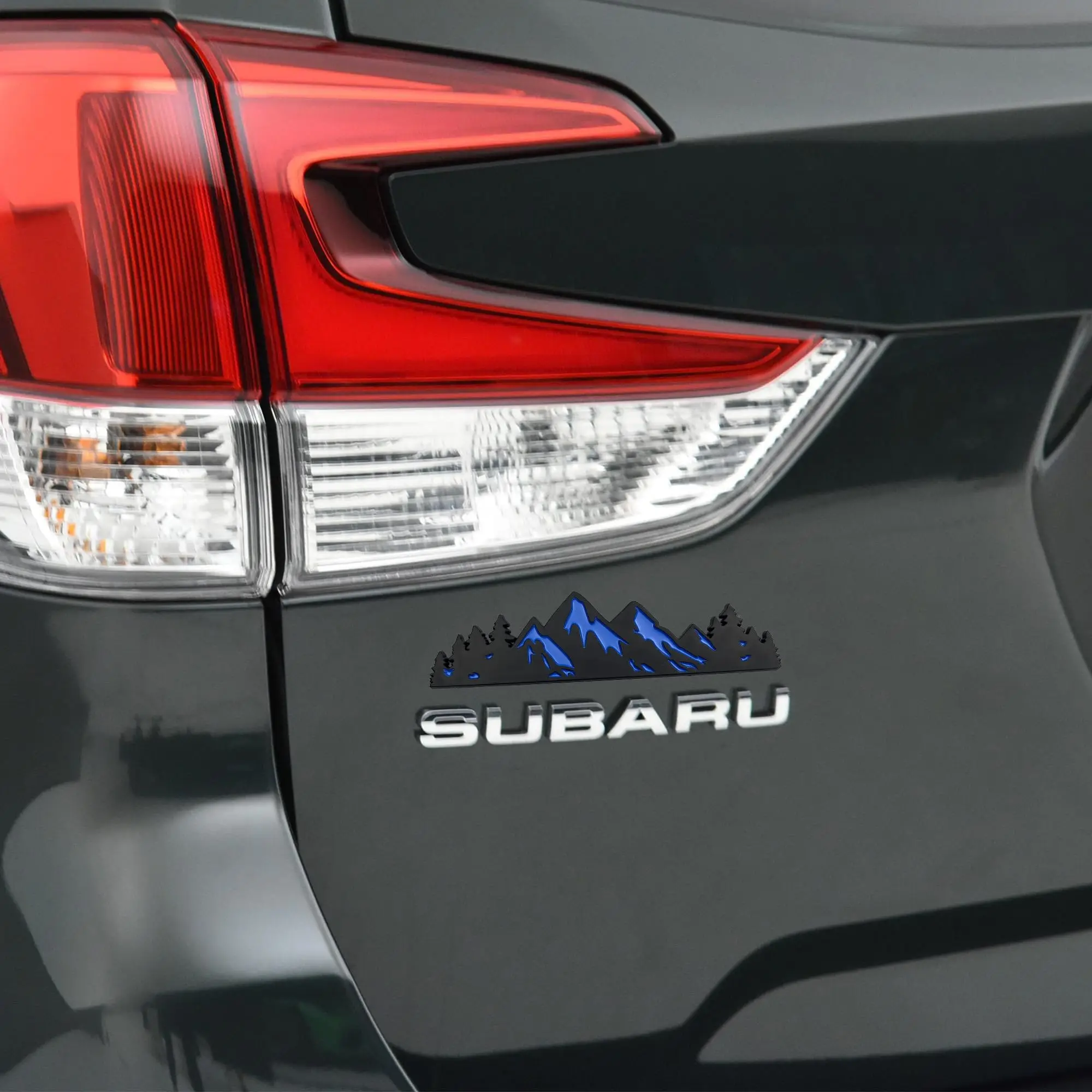 7인치 스노우 마운틴 트리 엠블럼 트렁크 테일게이트 마운틴 그래픽 배지는 자동차 트럭 레이싱 SUV 픽업 RV에 적합합니다. - 이미지 6