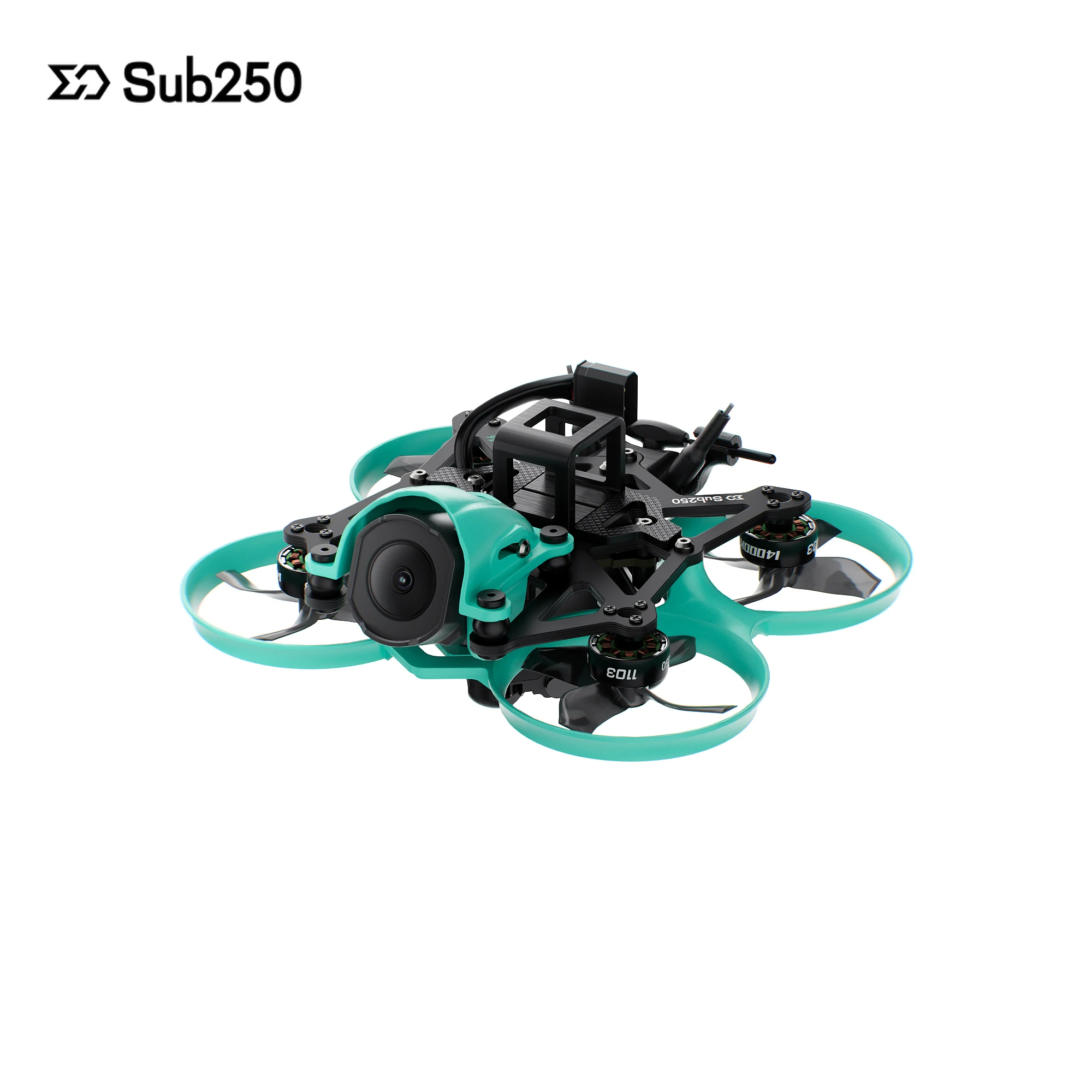 Sub250 WTFPV 1.6인치 2S CineWhoop 4K FPV 1103 14000KV 모터 쿼드콥터 프리스타일 드론